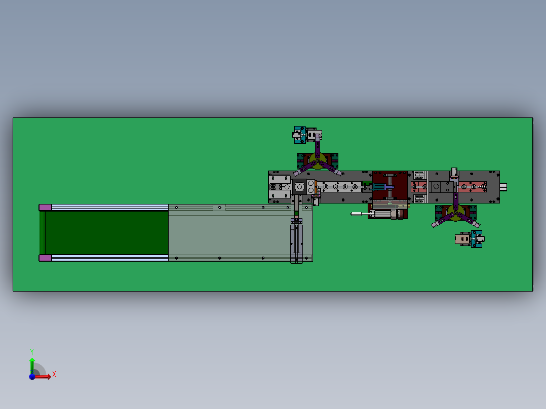 充电宝内部锂电池自动焊接sw17可编辑前视图