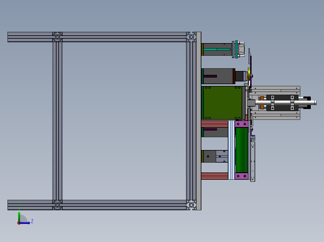 充电宝内部锂电池自动焊接sw17可编辑左视图