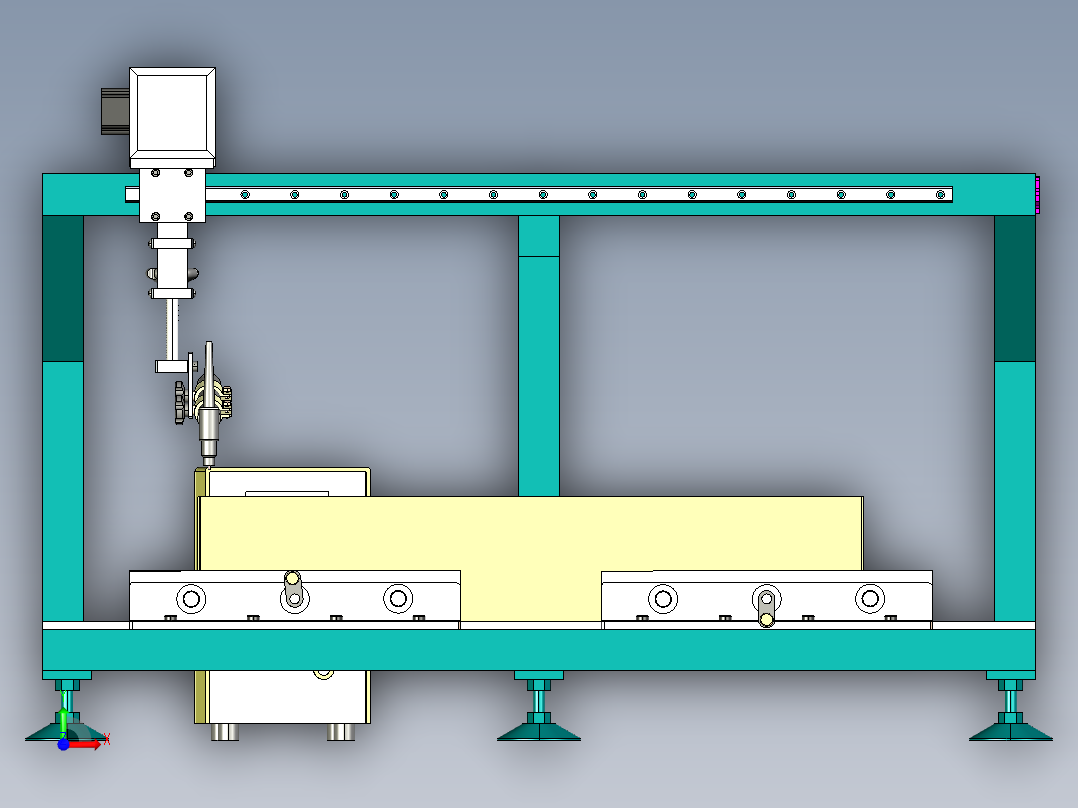 氩弧焊直线焊机step前视图