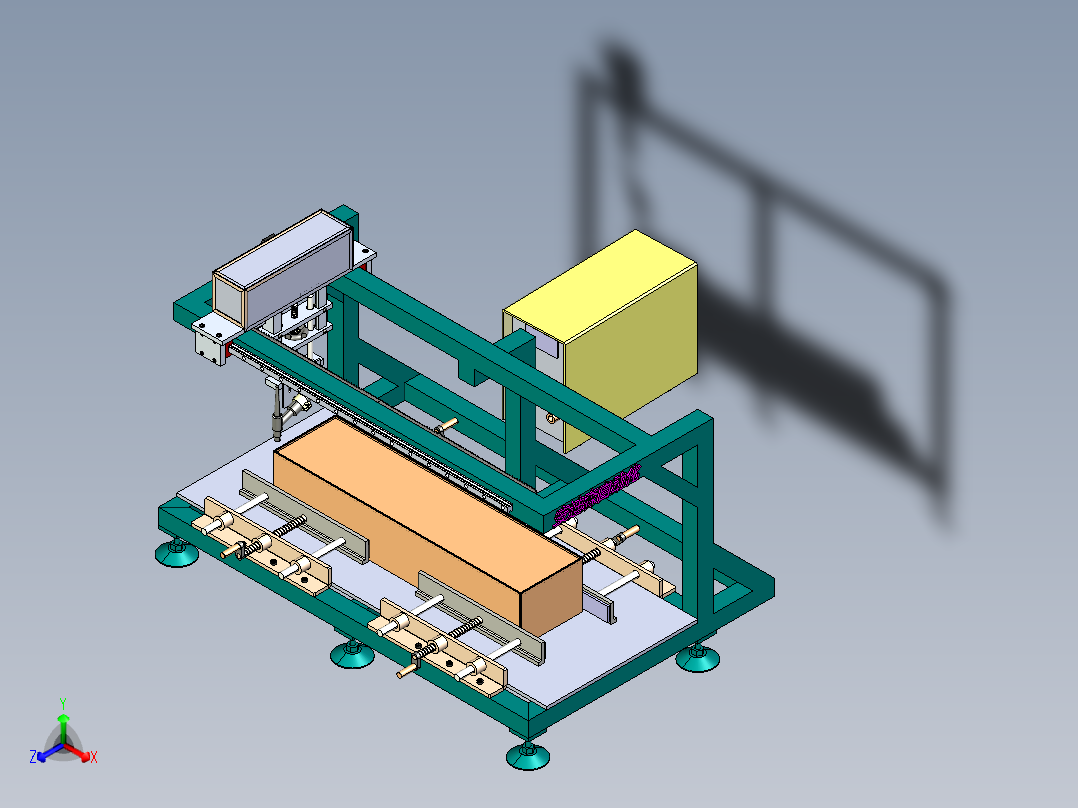 氩弧焊直线焊机step正等轴测图