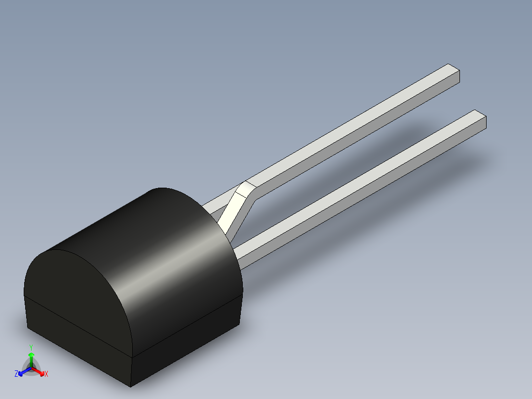 TO-226AB正等轴测图