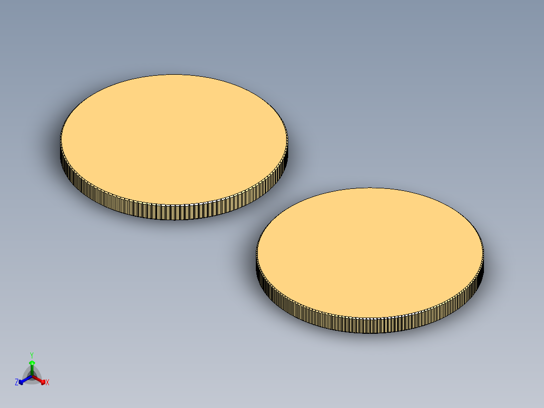 美国野牛硬币正等轴测图