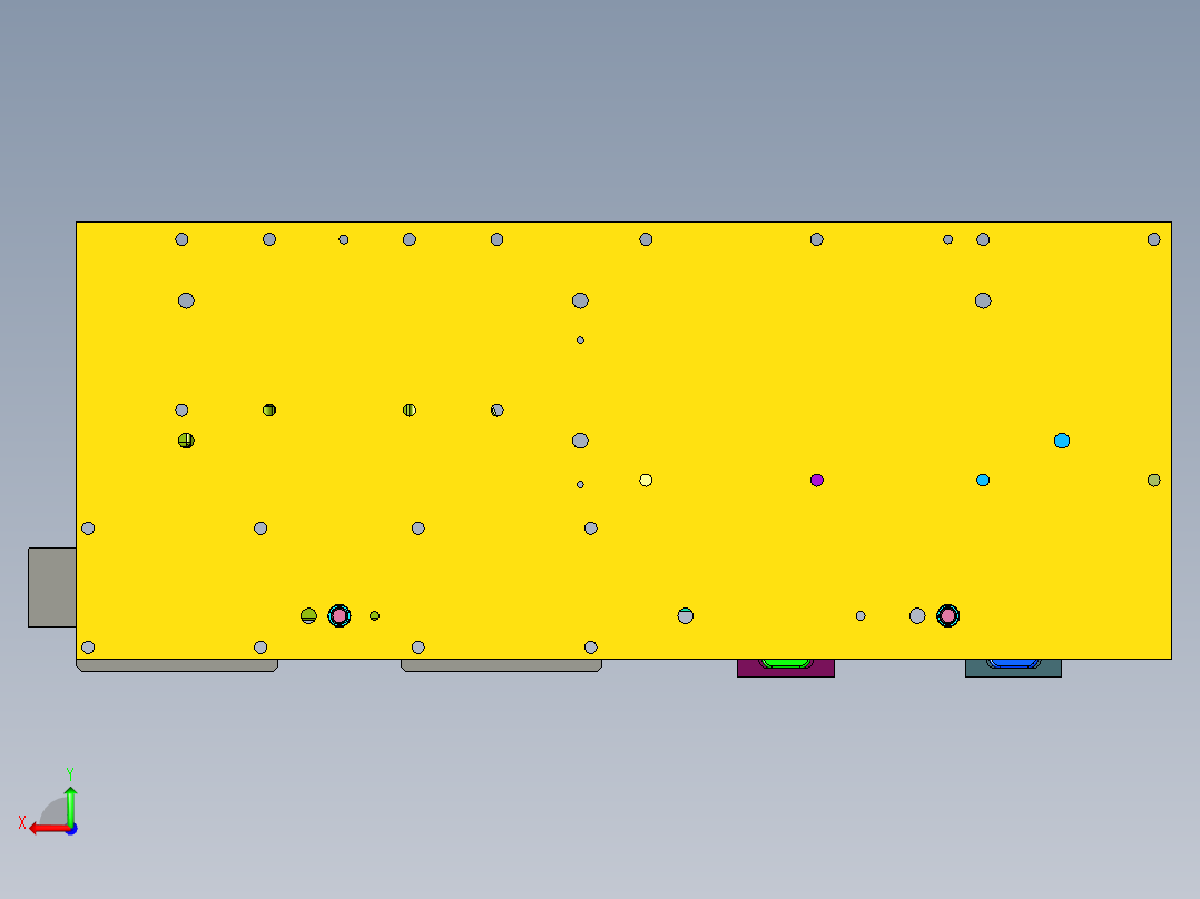 刹车卡钳缸孔加工工装后视图