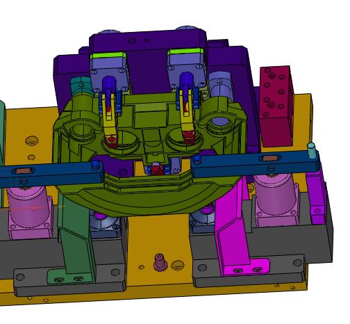 刹车卡钳缸孔加工工装