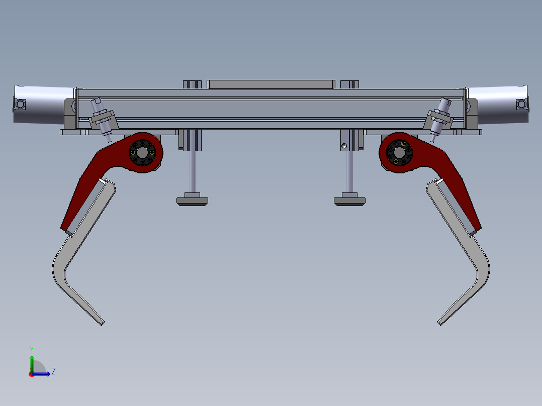 码垛机器人夹具三维设计左视图