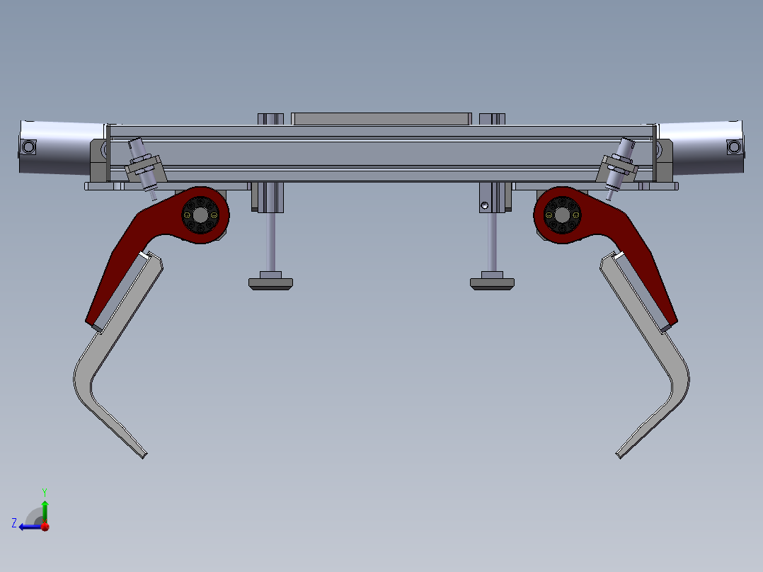码垛机器人夹具三维设计右视图