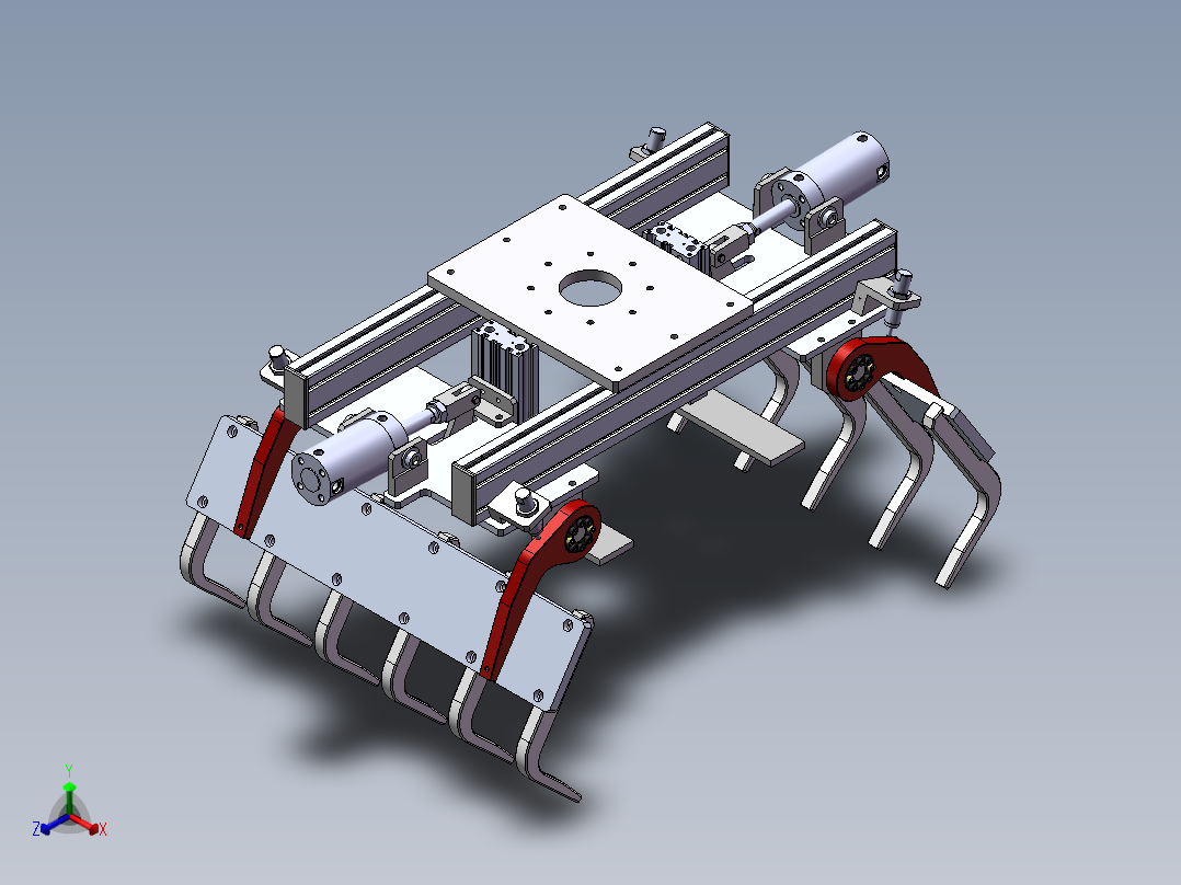 码垛机器人夹具三维设计正等轴测图