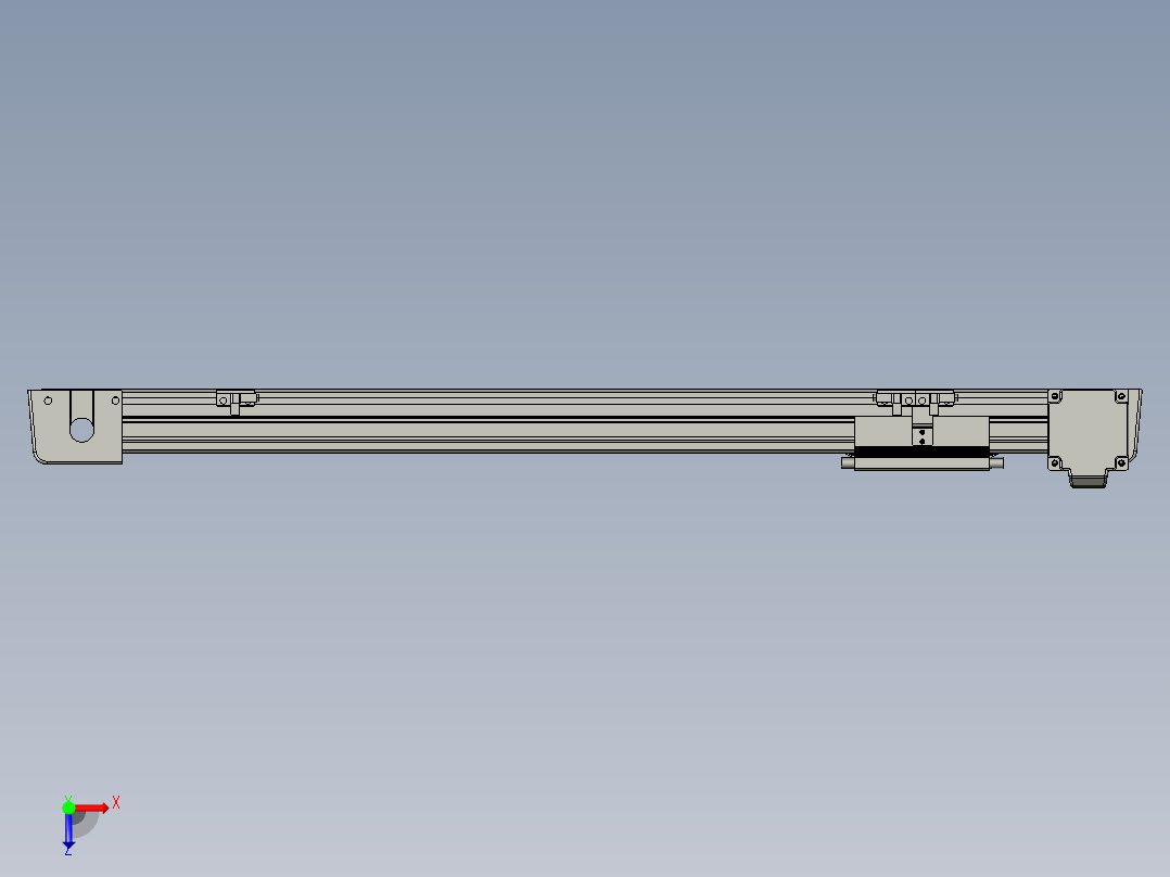 威洛博LB.GB同步带传动--欧规系列EBF5-L11-S500-BL-P20-C4俯视图