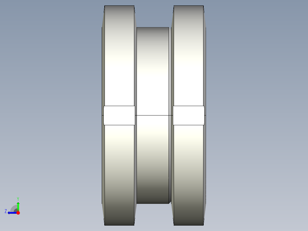 高度調整座(A)2512-3D多系列多零件图纸模型右视图