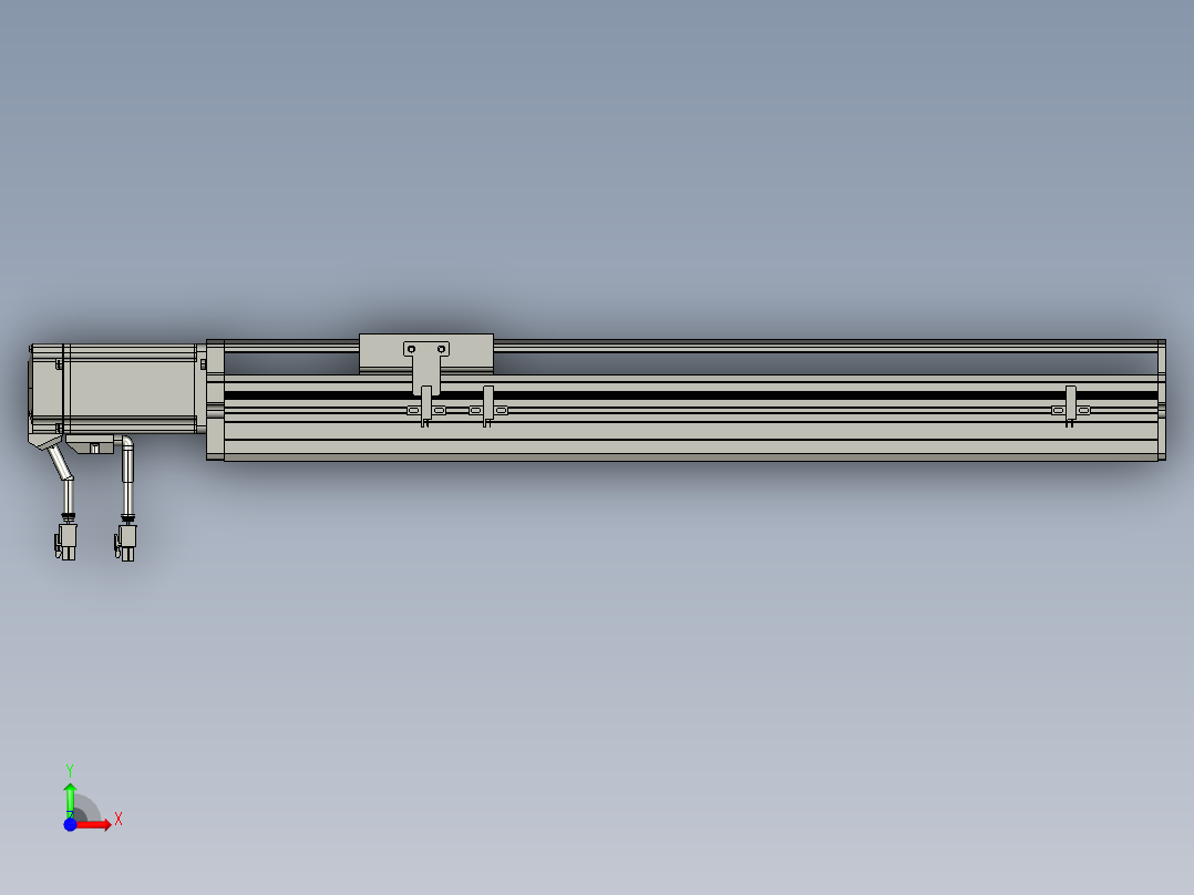 东锦丝杆传动-直线滑台模组DH85-C-L10-S400-BC-P400W-C3前视图