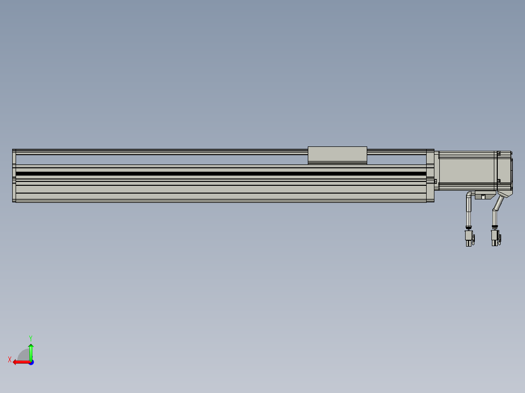 东锦丝杆传动-直线滑台模组DH85-C-L10-S400-BC-P400W-C3后视图