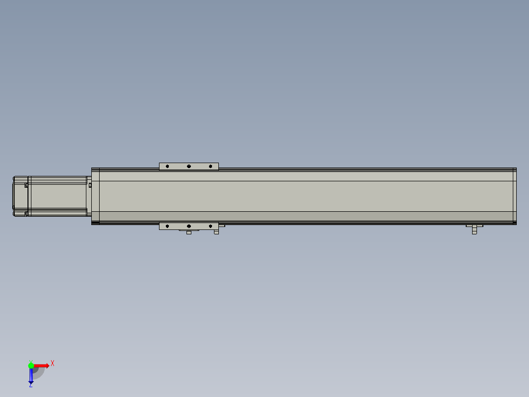 东锦丝杆传动-直线滑台模组DH85-C-L10-S400-BC-P400W-C3俯视图