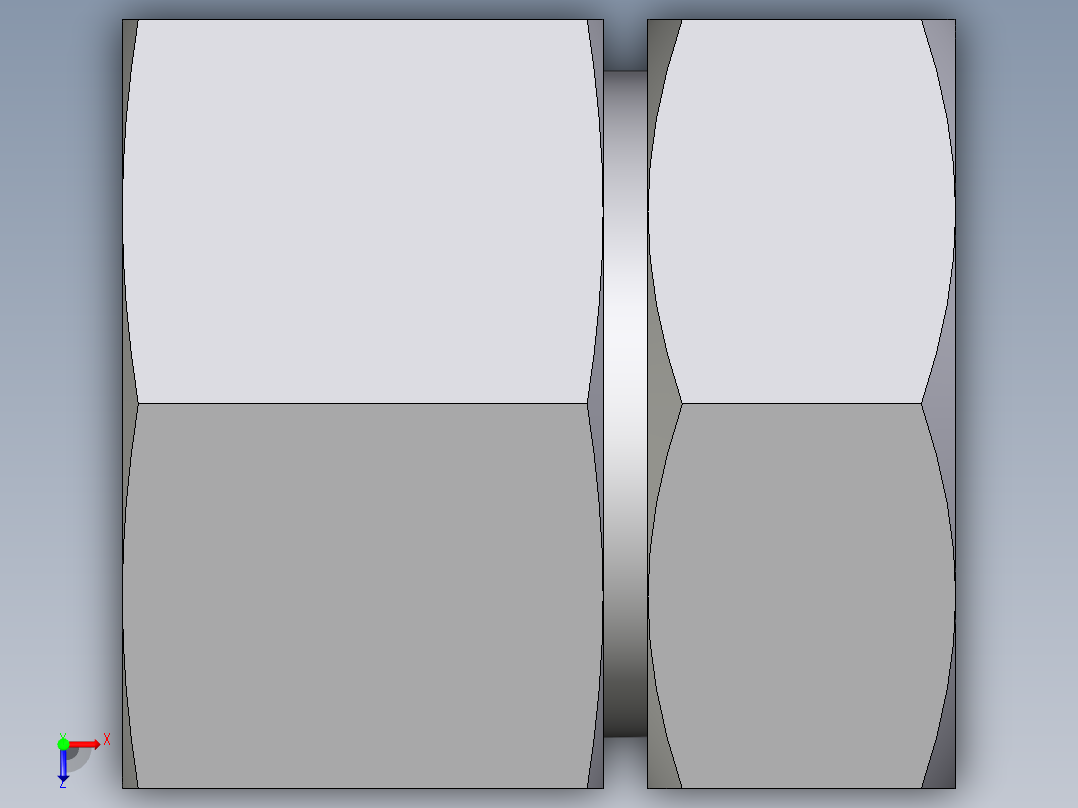 卡套式工业通用硬管接头EO_Swivel_connector_GAI42LR71俯视图
