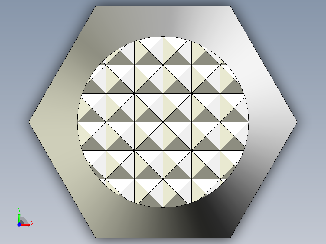 定位配件2268(C)多系列多零件图纸模型前视图