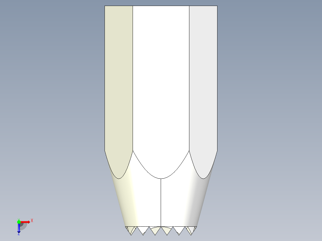 定位配件2268(C)多系列多零件图纸模型俯视图