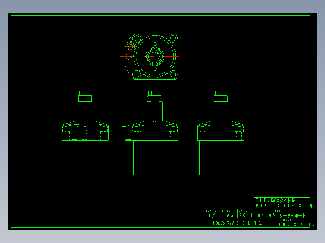 KOSMEKLC0552-C-EQ多系列多零件图纸模型多系列多零件图纸模型