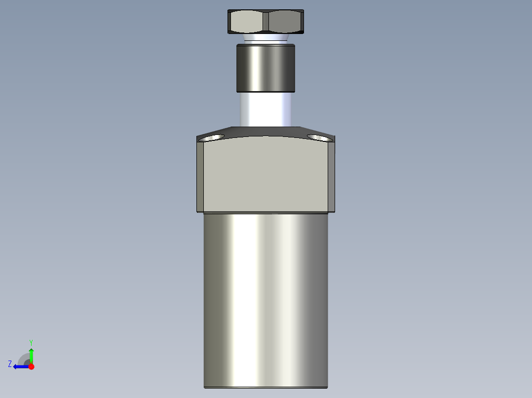 KOSMEKLHS0360-GR-Y30多系列多零件图纸模型右视图