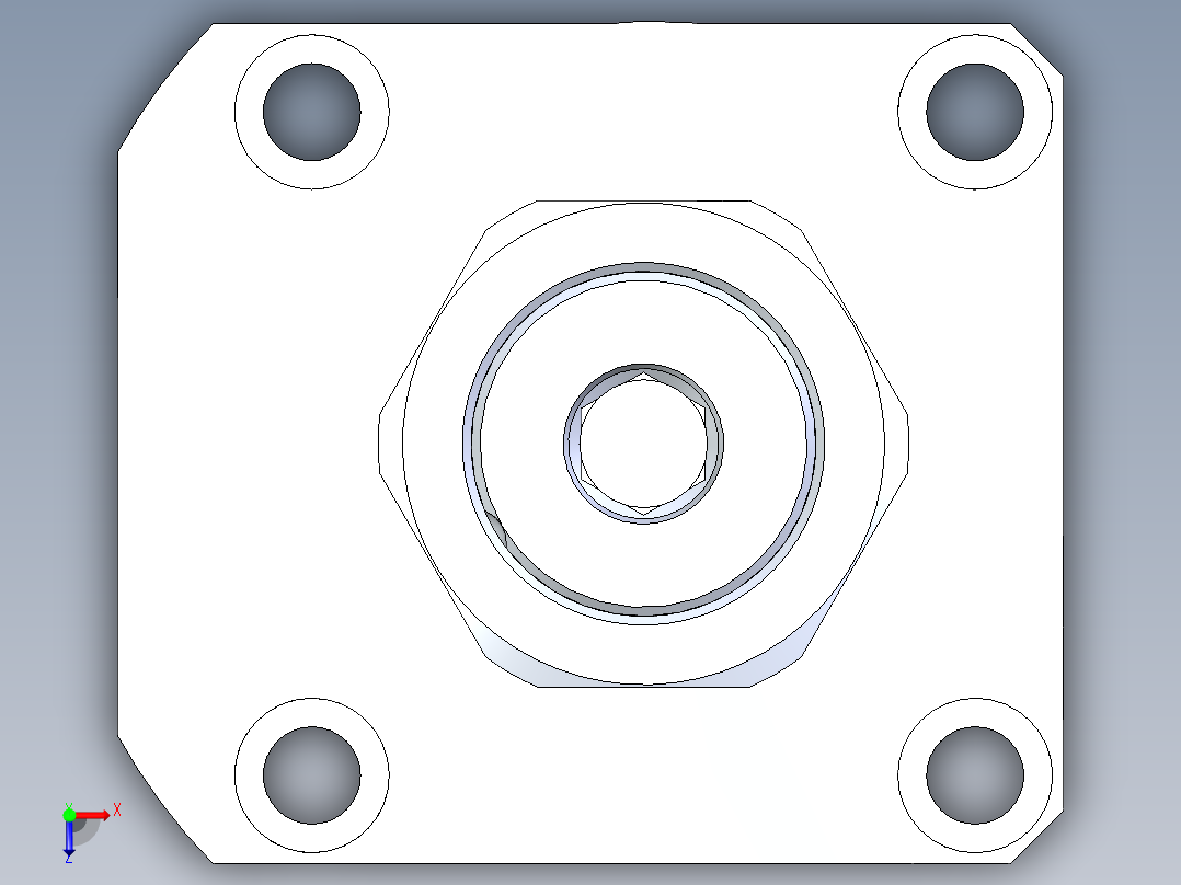 KOSMEKLHA0900-SR-Y30多系列多零件图纸模型俯视图