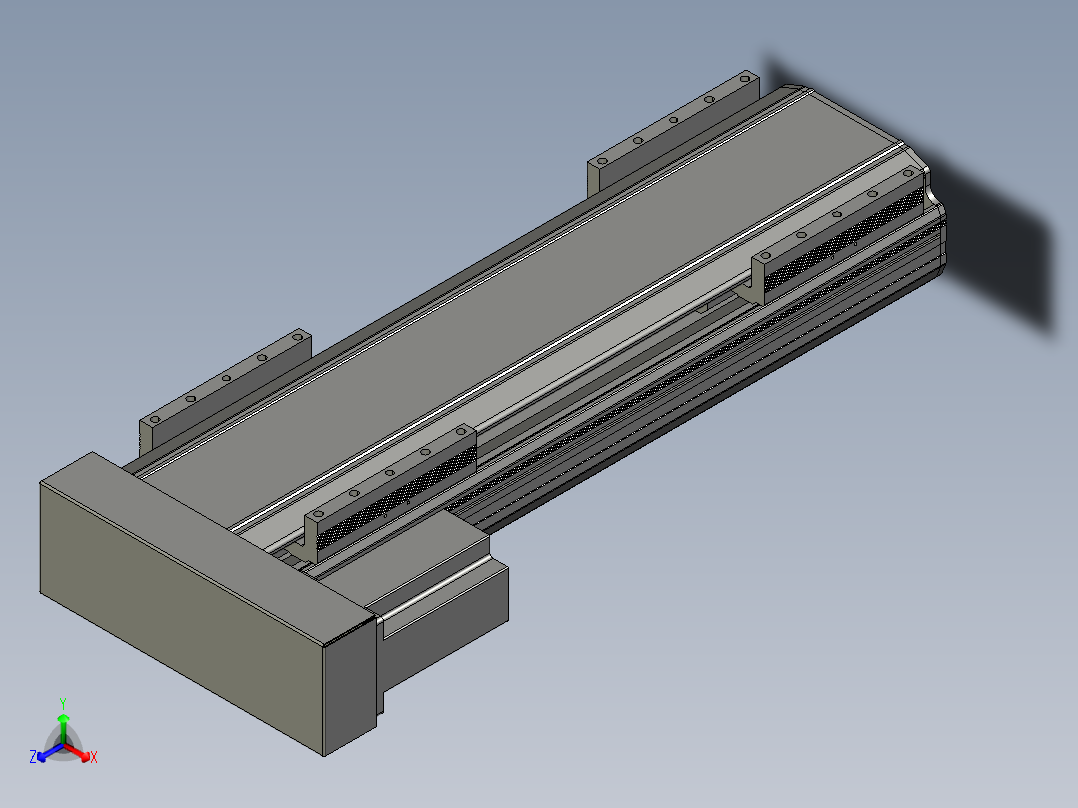 直线模组LHA170-S400-L设计图纸正等轴测图