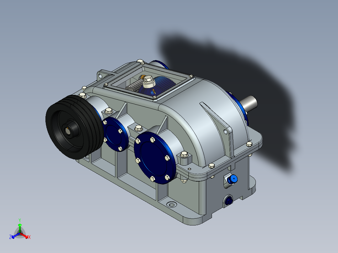 JX628-二级齿轮减速器的设计三维建模和运动仿真视频-Creo