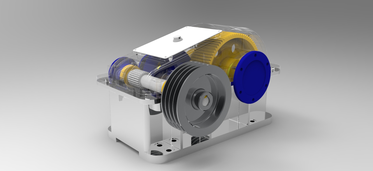 JX628-二级齿轮减速器的设计三维建模和运动仿真视频-Creo