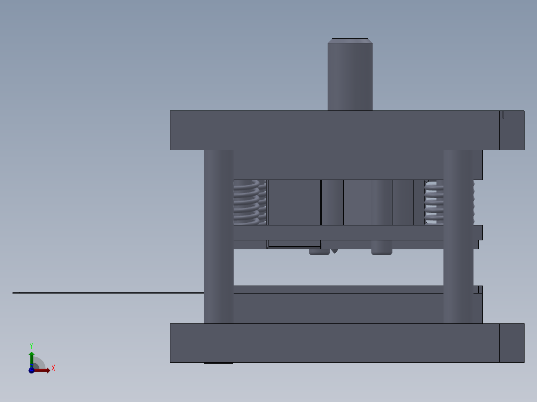 转卡片冲压模具设计【含图和文档】前视图