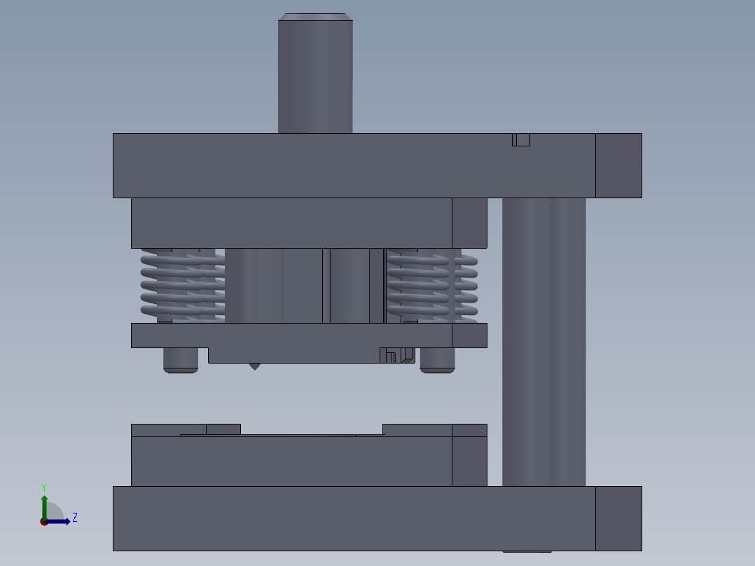转卡片冲压模具设计【含图和文档】左视图