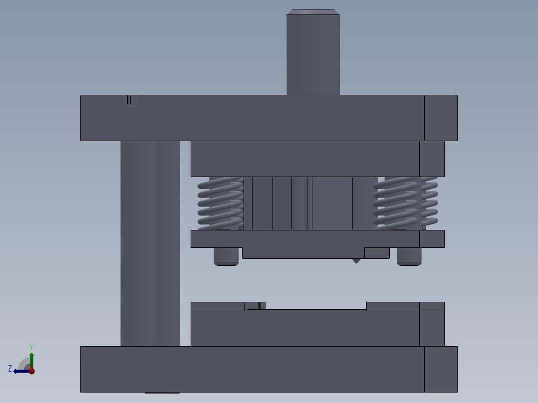 转卡片冲压模具设计【含图和文档】右视图
