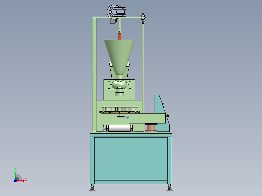 小型包子机前视图