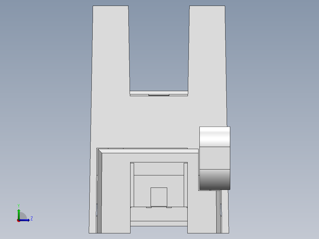 260系列槽型光电（插拔式）-FC-SPV263Z-D左视图