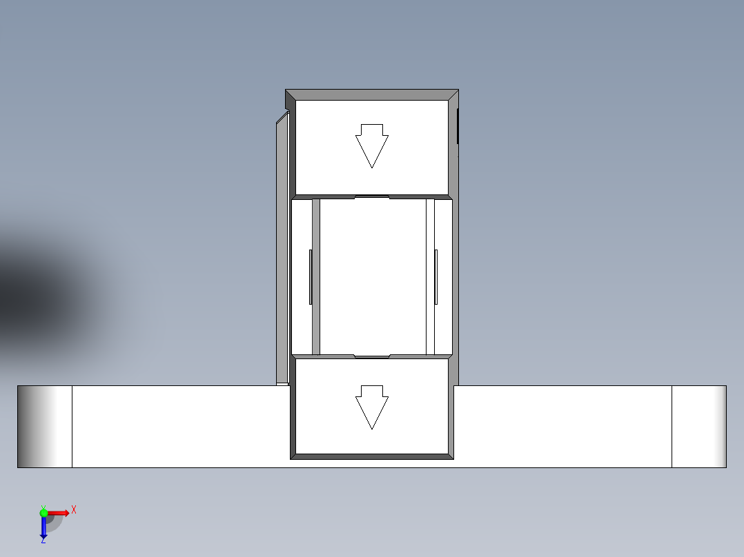 260系列槽型光电（插拔式）-FC-SPV263Z-D俯视图