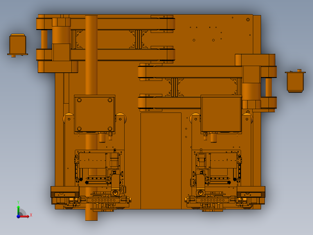 车间车辅 流动板点胶设备前视图