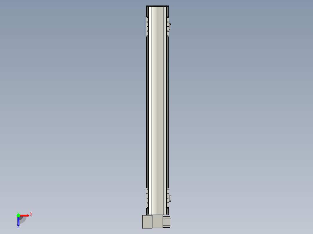 直线模组WG-LHB12-S900-LD设计图纸俯视图