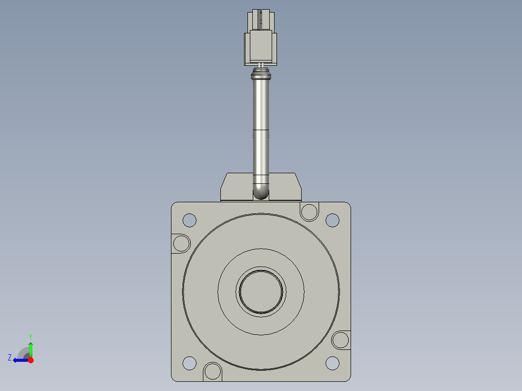 750W MSMJ伺服马达右视图