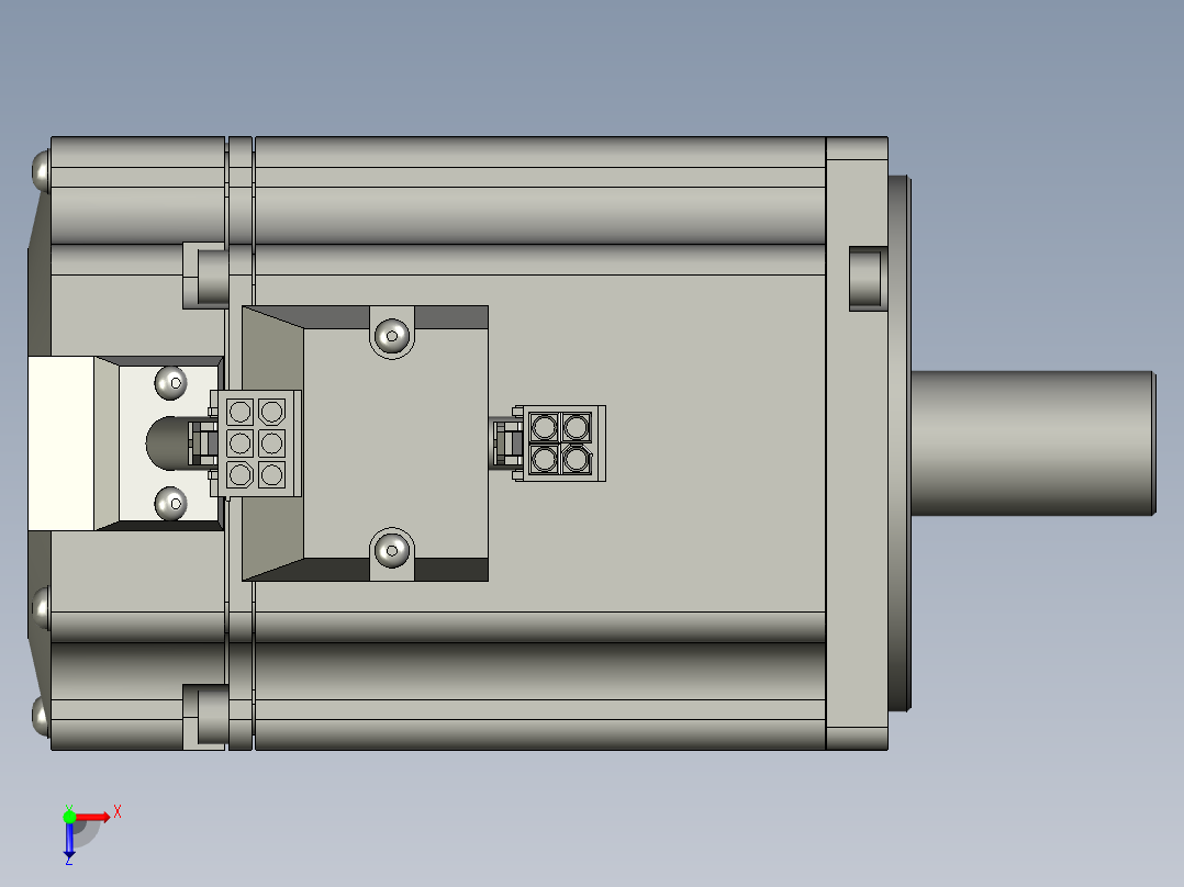 750W MSMJ伺服马达俯视图