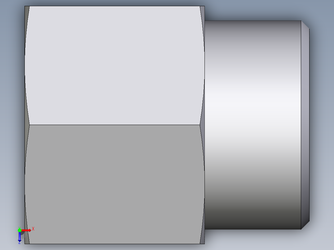 卡套式工业通用硬管接头EO_Swivel_connector_GAI25SM71X俯视图