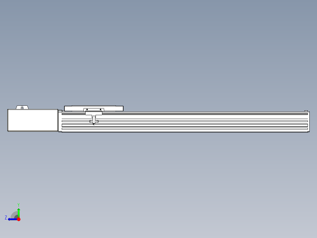 同步带全封闭直线模组TPA-HCB-120D-90-L500-MR-C-P40-N3右视图