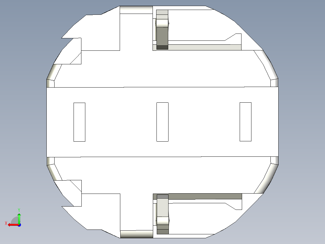 1圆形2R轻触开关后视图