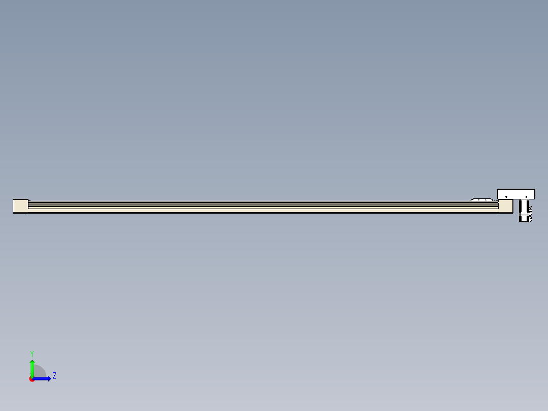 同步带全封闭直线模组TPA-HCB-65S-90-L1750-M-C-P10-N3左视图