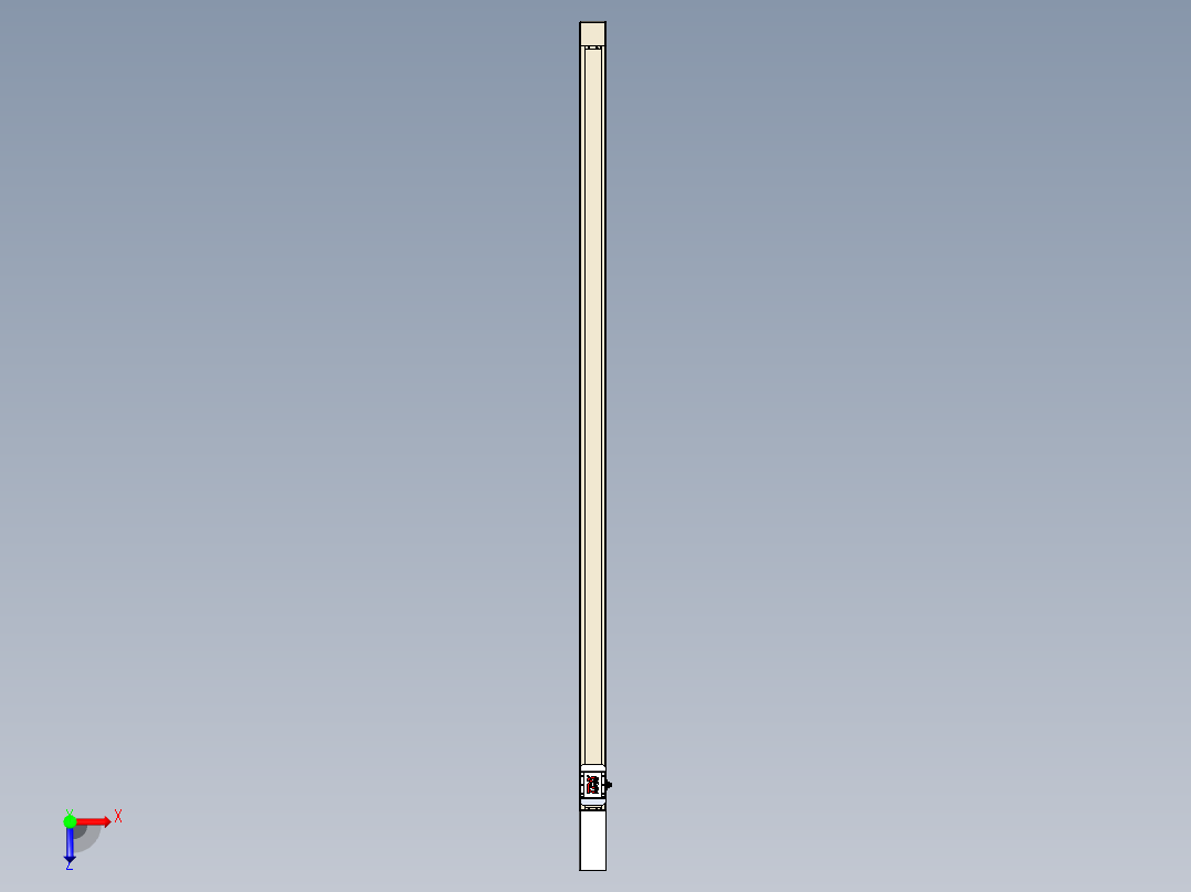 同步带全封闭直线模组TPA-HCB-65S-90-L1750-M-C-P10-N3俯视图