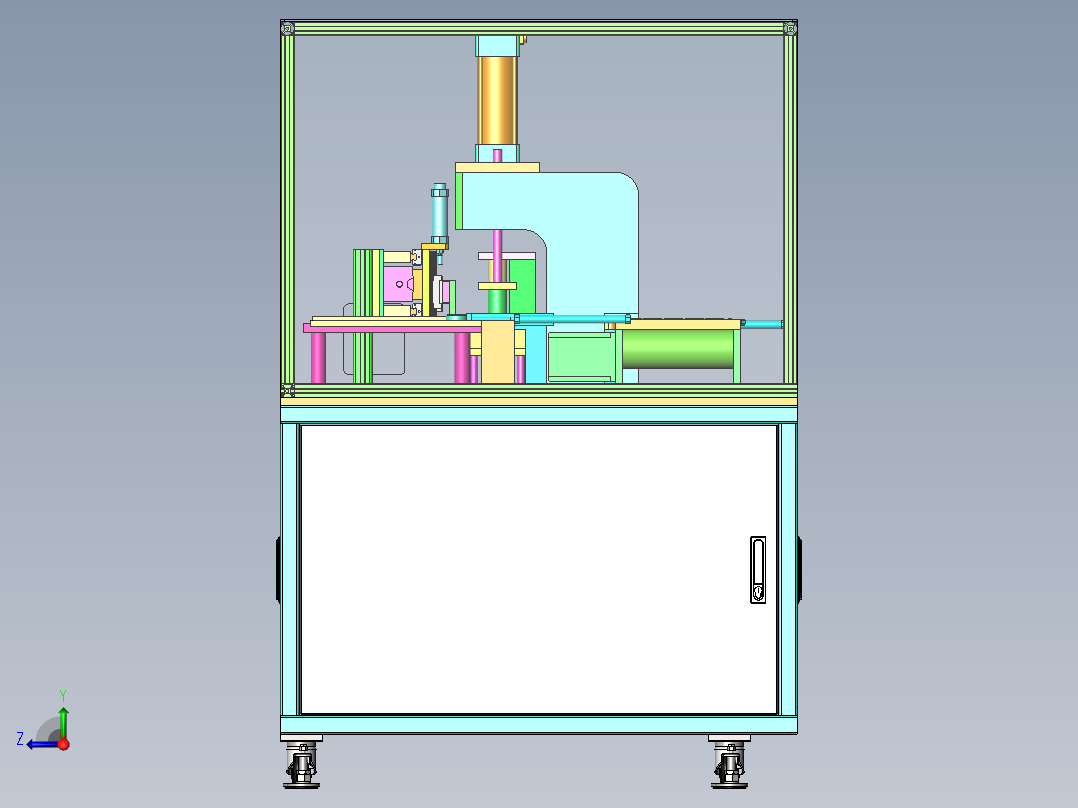 自动压盖机sw18可编辑右视图
