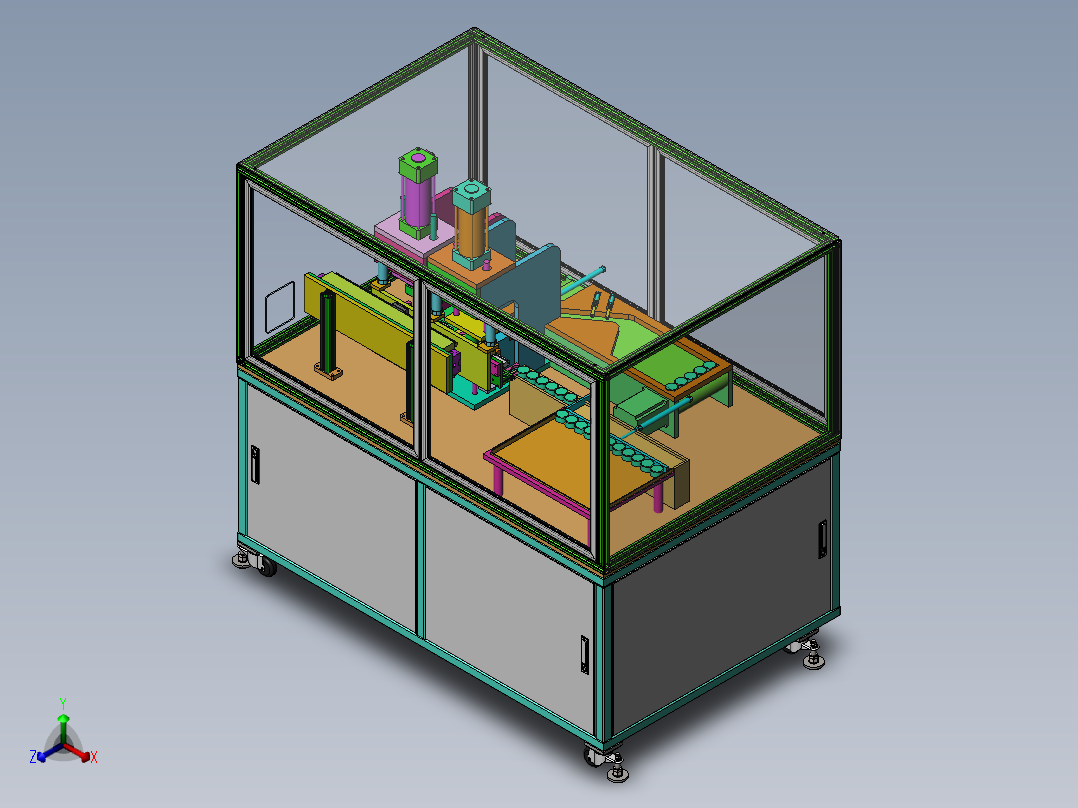 自动压盖机sw18可编辑正等轴测图