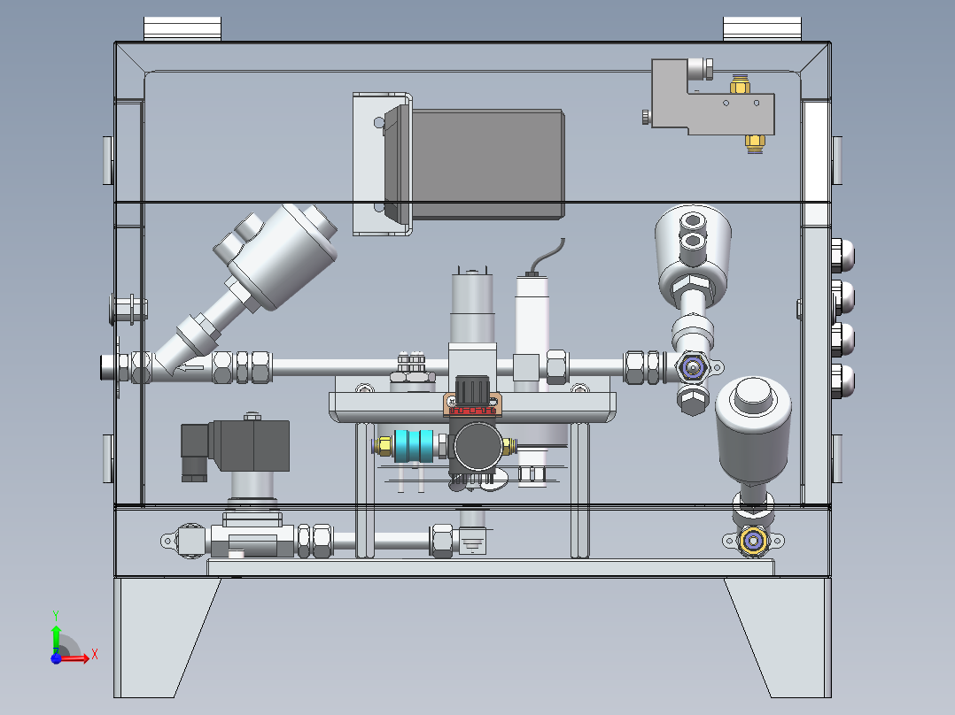 流体酸碱检测设备sw16可编辑前视图