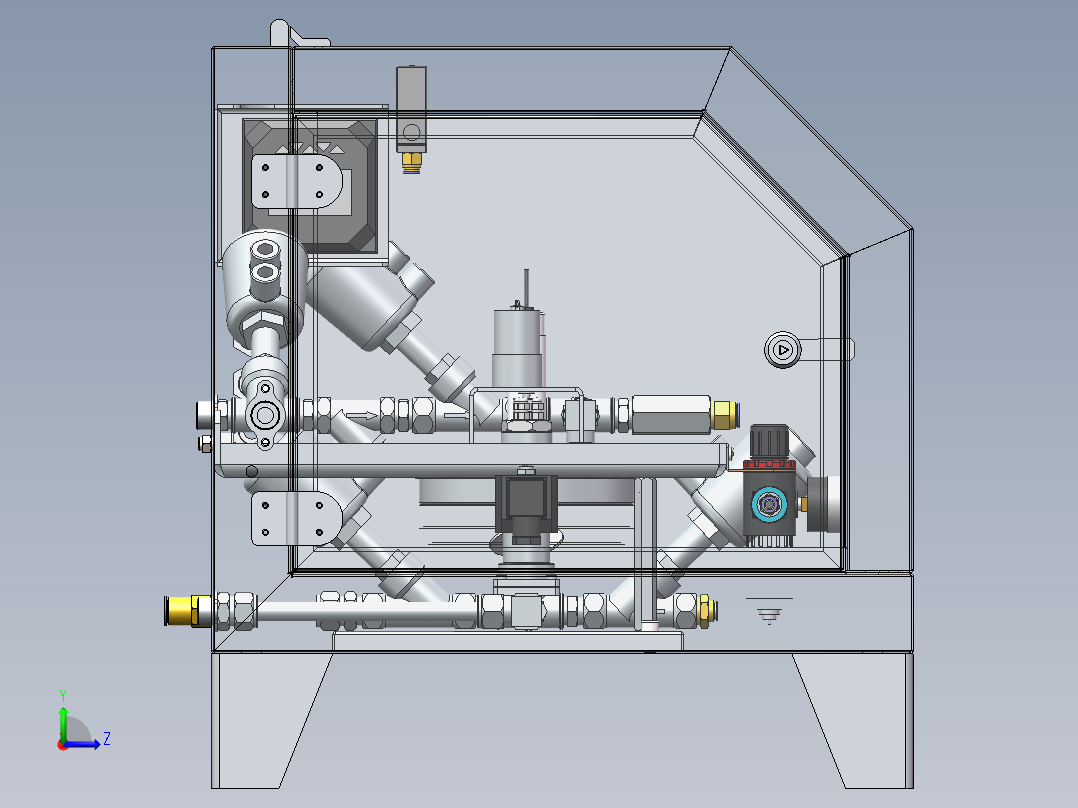 流体酸碱检测设备sw16可编辑左视图