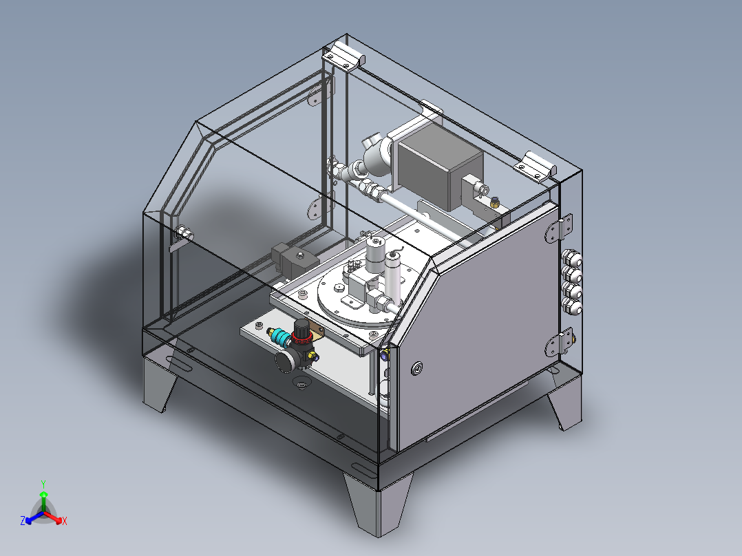 流体酸碱检测设备sw16可编辑正等轴测图