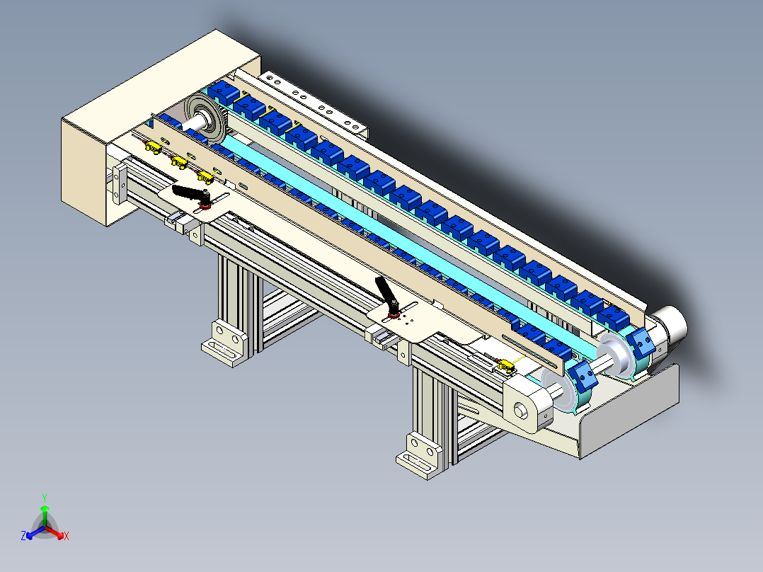 等距皮带输送线xt正等轴测图