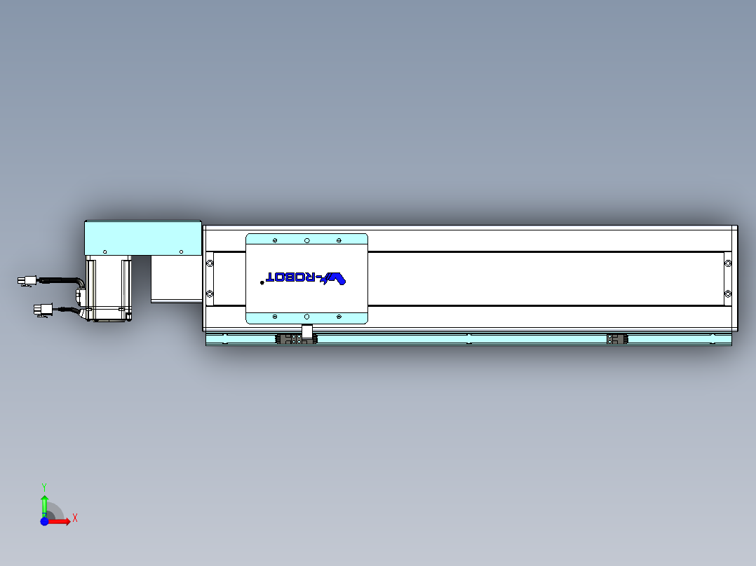 威洛博VBC同步带传动一无尘环境VBC14-L45-S400-BR-ZP40-C3前视图