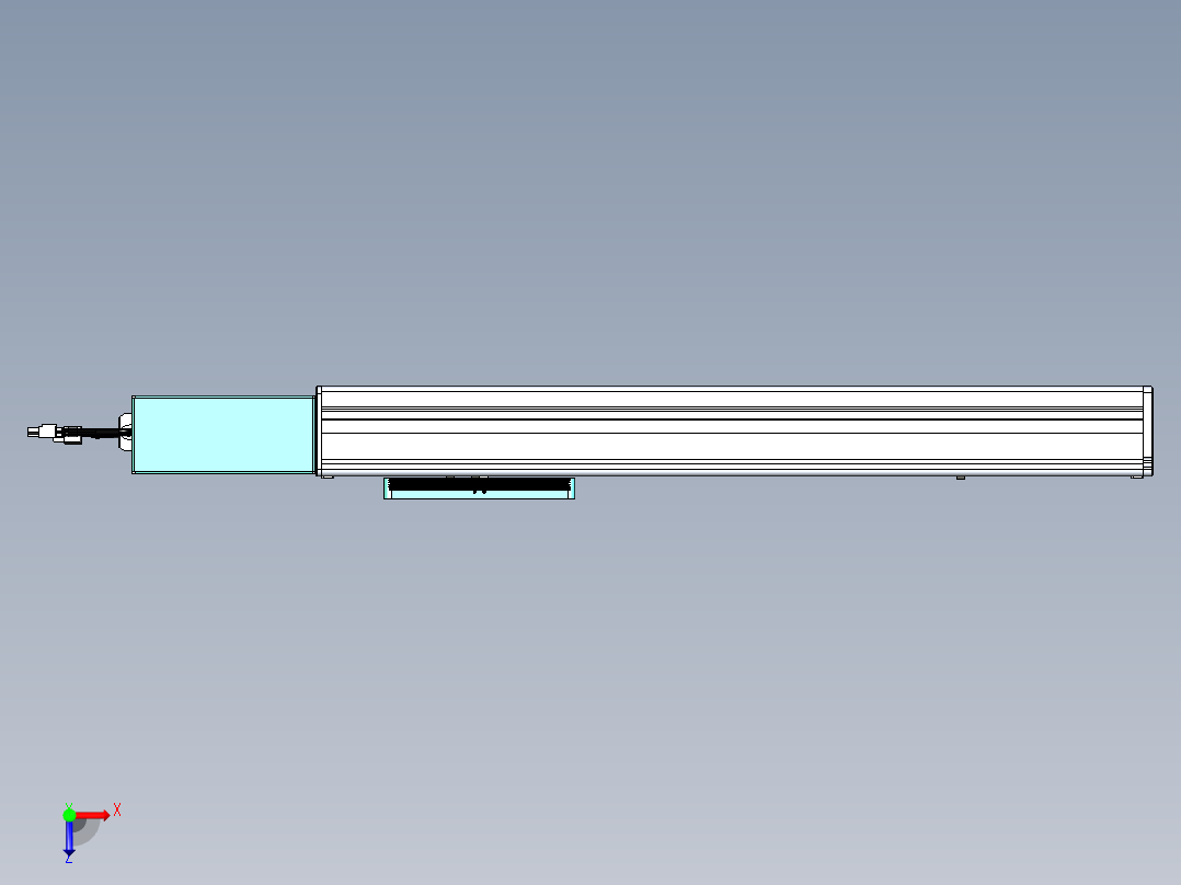威洛博VBC同步带传动一无尘环境VBC14-L45-S400-BR-ZP40-C3俯视图