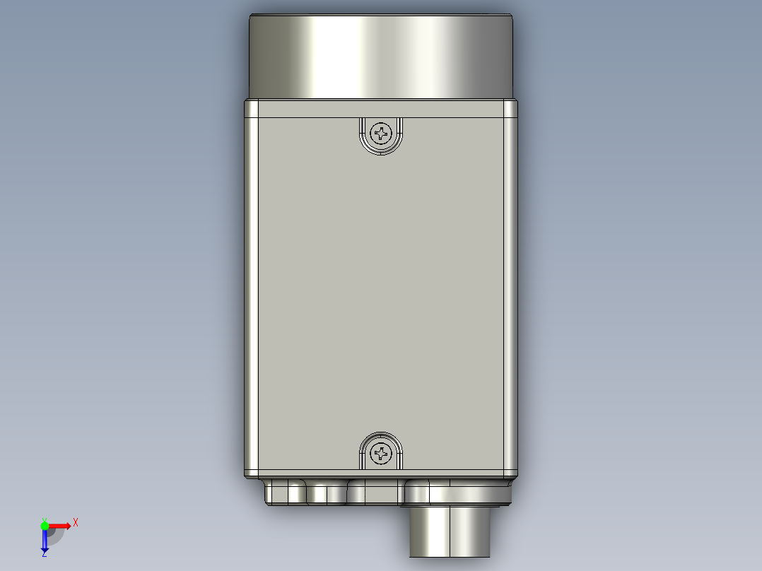 大恒相机镜头Daheng_MER2-G-P_3D_Drawing多系列图纸俯视图