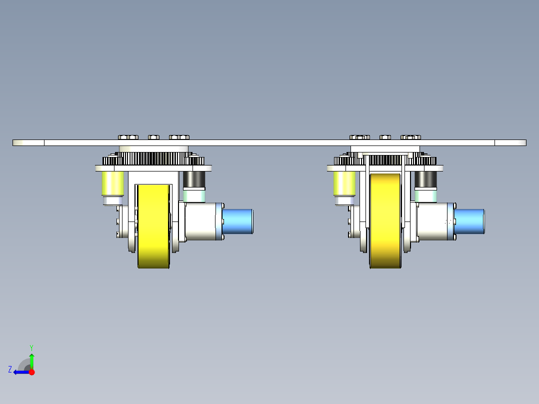 AGV全向舵轮右视图